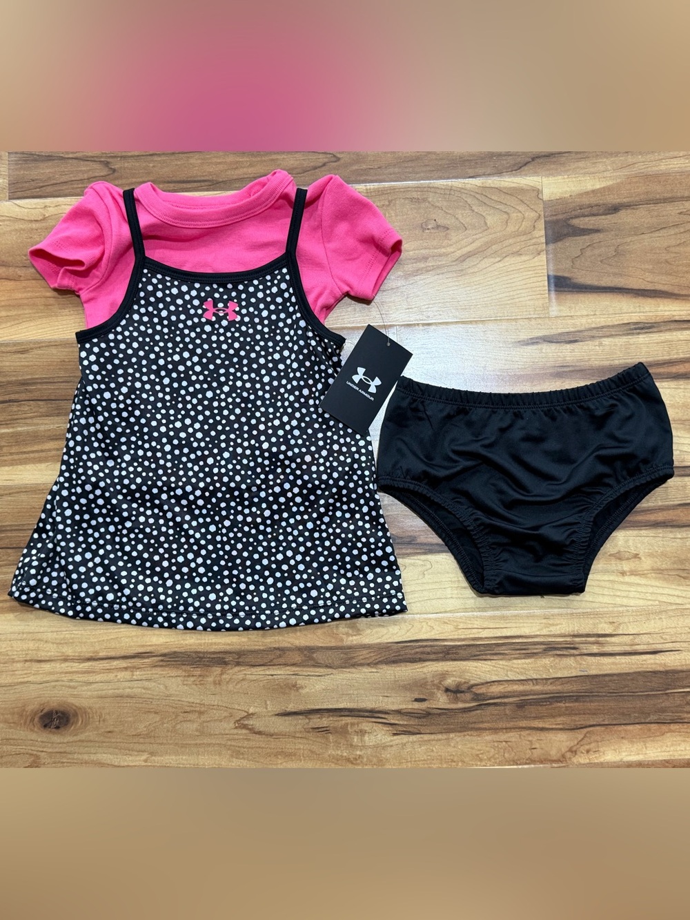 Under Armour Girls 24 Months Jumper dress with Diaper Cover Set